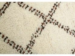 Best Alfombra bereber Marmoucha tejida a mano 250x350 cm /Blanco Marmoucha Negro