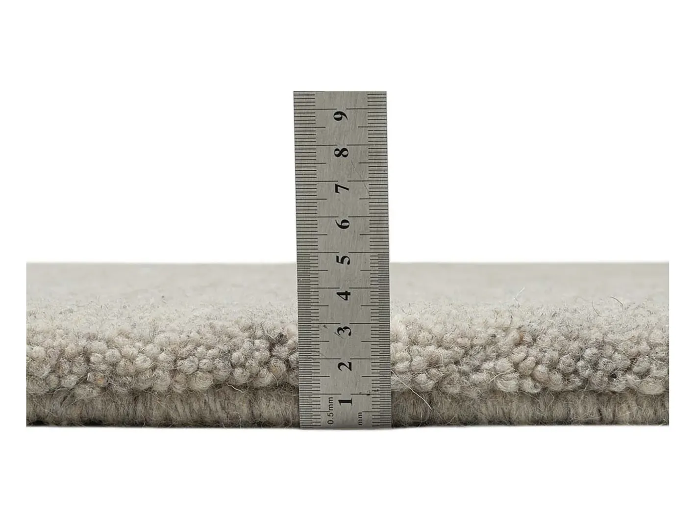 Alfombra De Salón-Alfombra bereber tejida a mano con lana 120x180 cm Arena Imaba Super Gris antracita
