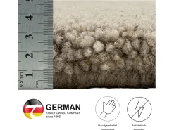 Alfombra bereber tejida a mano con lana 70x620 cm Arena Taza Royal Gris antracita