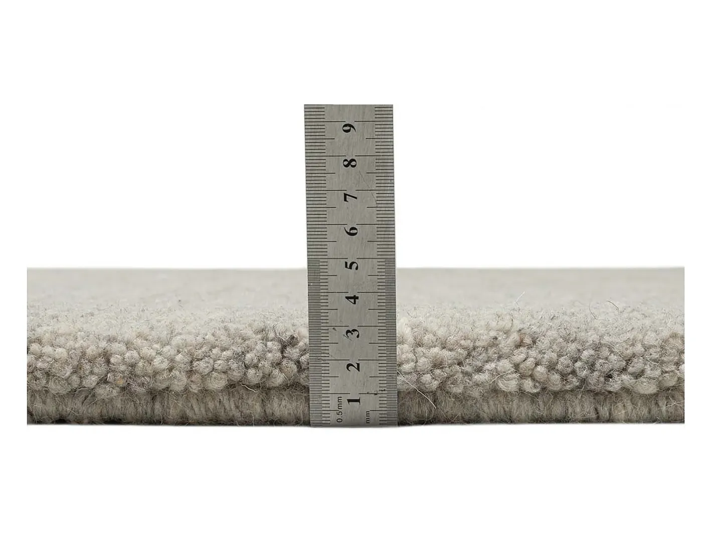 Alfombra bereber tejida a mano con lana 200x200 cm Arena Imaba Super Gris antracita
