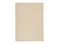 Alfombra De Salón-Alfombra bereber tejida a mano con lana 200x250 cm Hadj Blanco