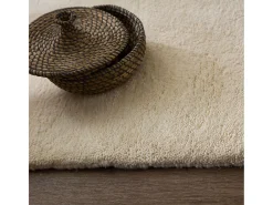 Alfombra De Salón-Alfombra bereber tejida a mano con lana 40x60 cm Taza Royal Blanco