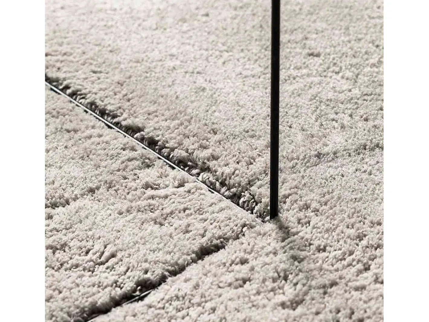 Best Alfombra color arena 160 x 230 cm Poliéster Marru00f3n