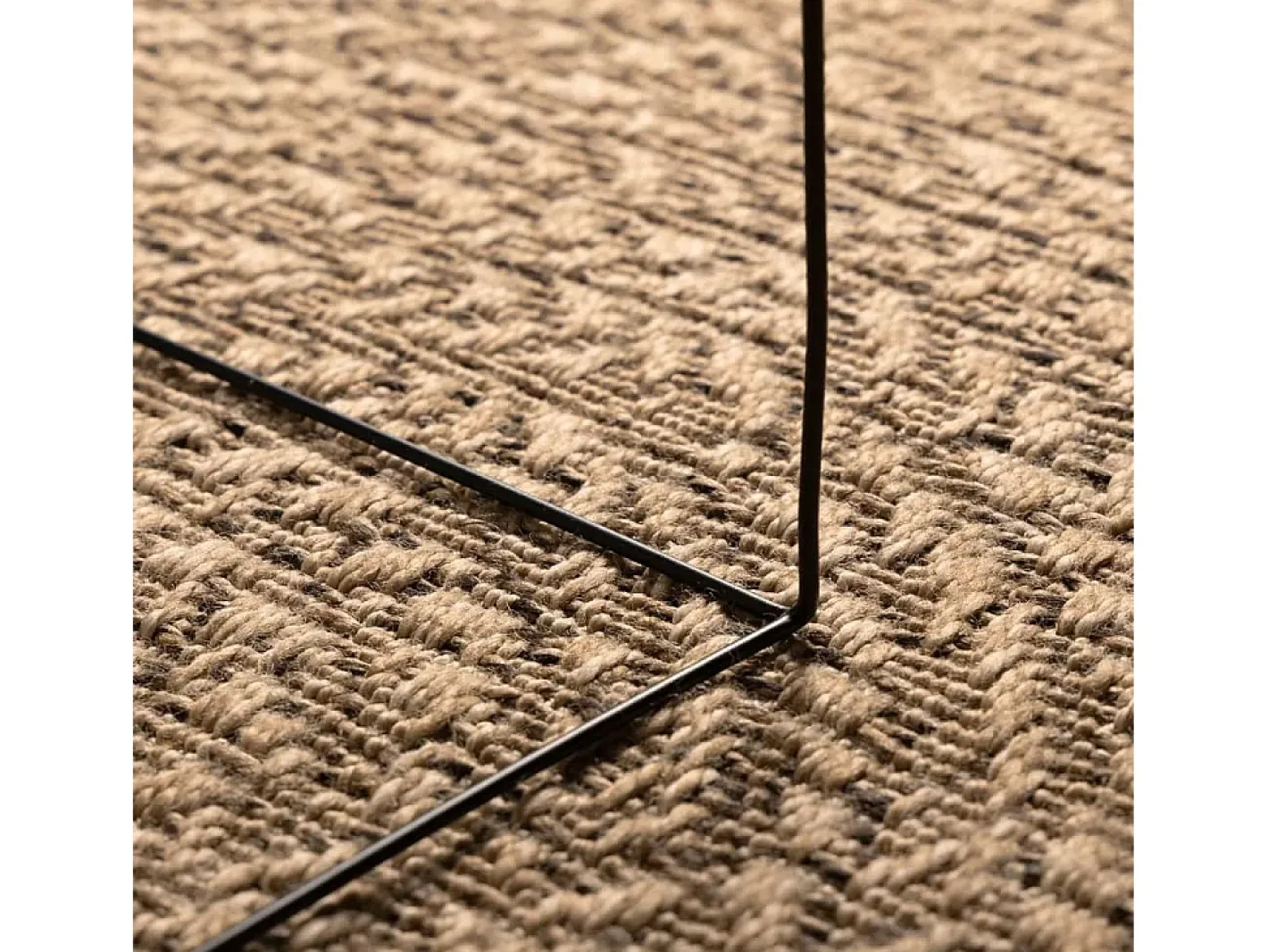 Hot Clicnbuy Alfombra con aspecto de yute interior y exterior 120x170 cm Marru00f3n