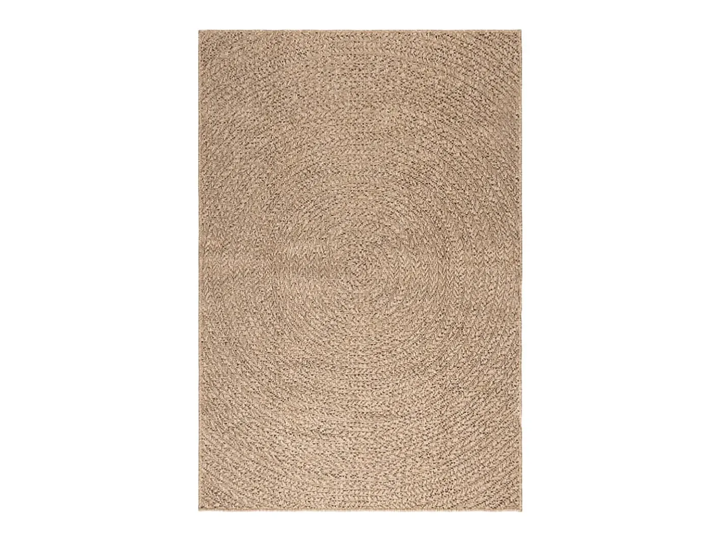 Hot Clicnbuy Alfombra con aspecto de yute interior y exterior 120x170 cm Marru00f3n