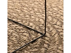 Clicnbuy Alfombra con aspecto de yute interior y exterior 160x230 cm Marru00f3n New
