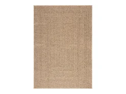 Clearance Clicnbuy Alfombra con aspecto de yute interior y exterior 120x170 cm Marru00f3n
