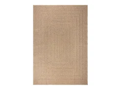 New Clicnbuy Alfombra con aspecto de yute interior y exterior 200x290 cm Marru00f3n
