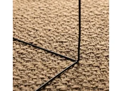 New Clicnbuy Alfombra con aspecto de yute interior y exterior 200x290 cm Marru00f3n