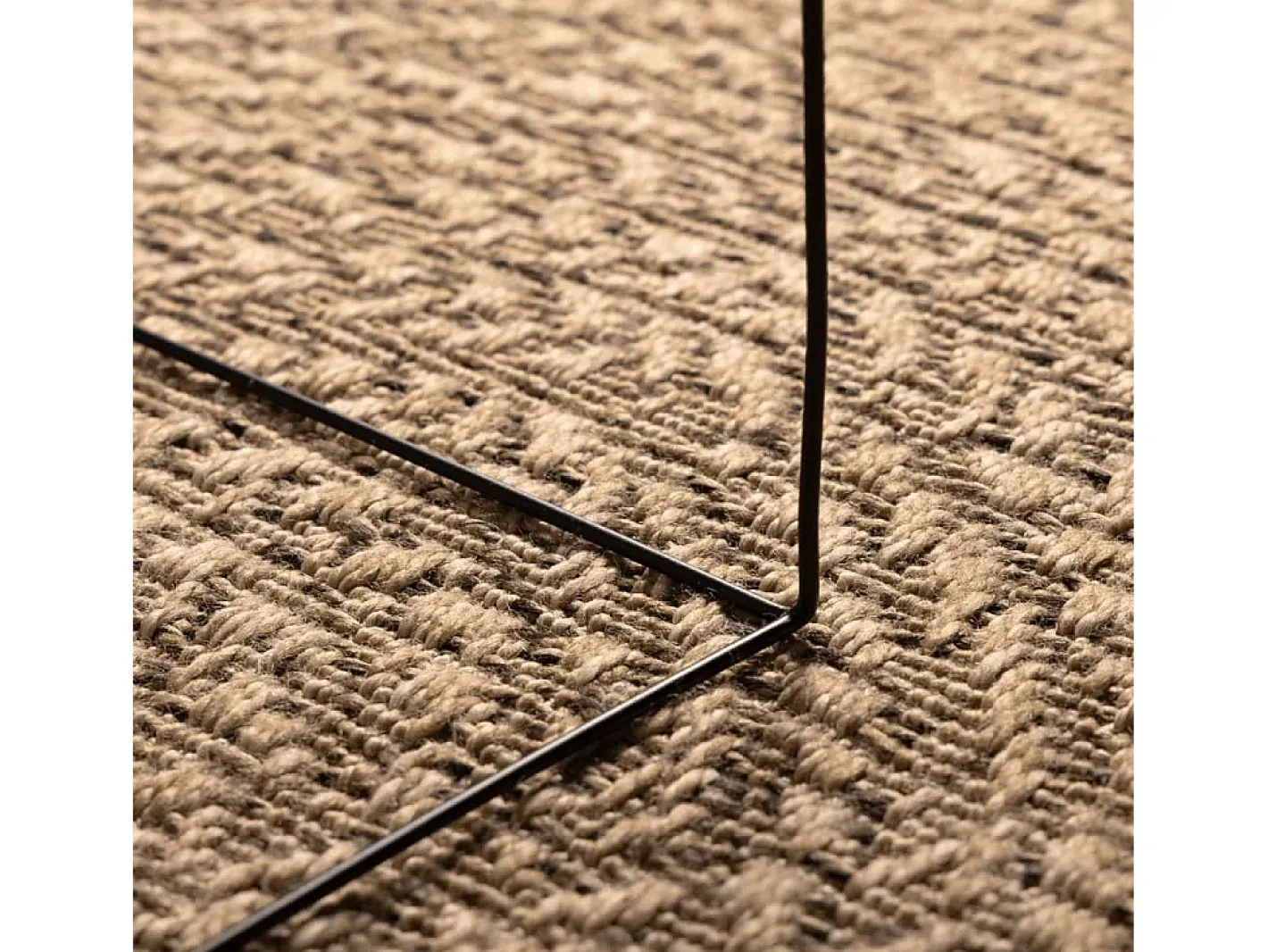 Sale Clicnbuy Alfombra con aspecto de yute interior y exterior 200x290 cm Marru00f3n