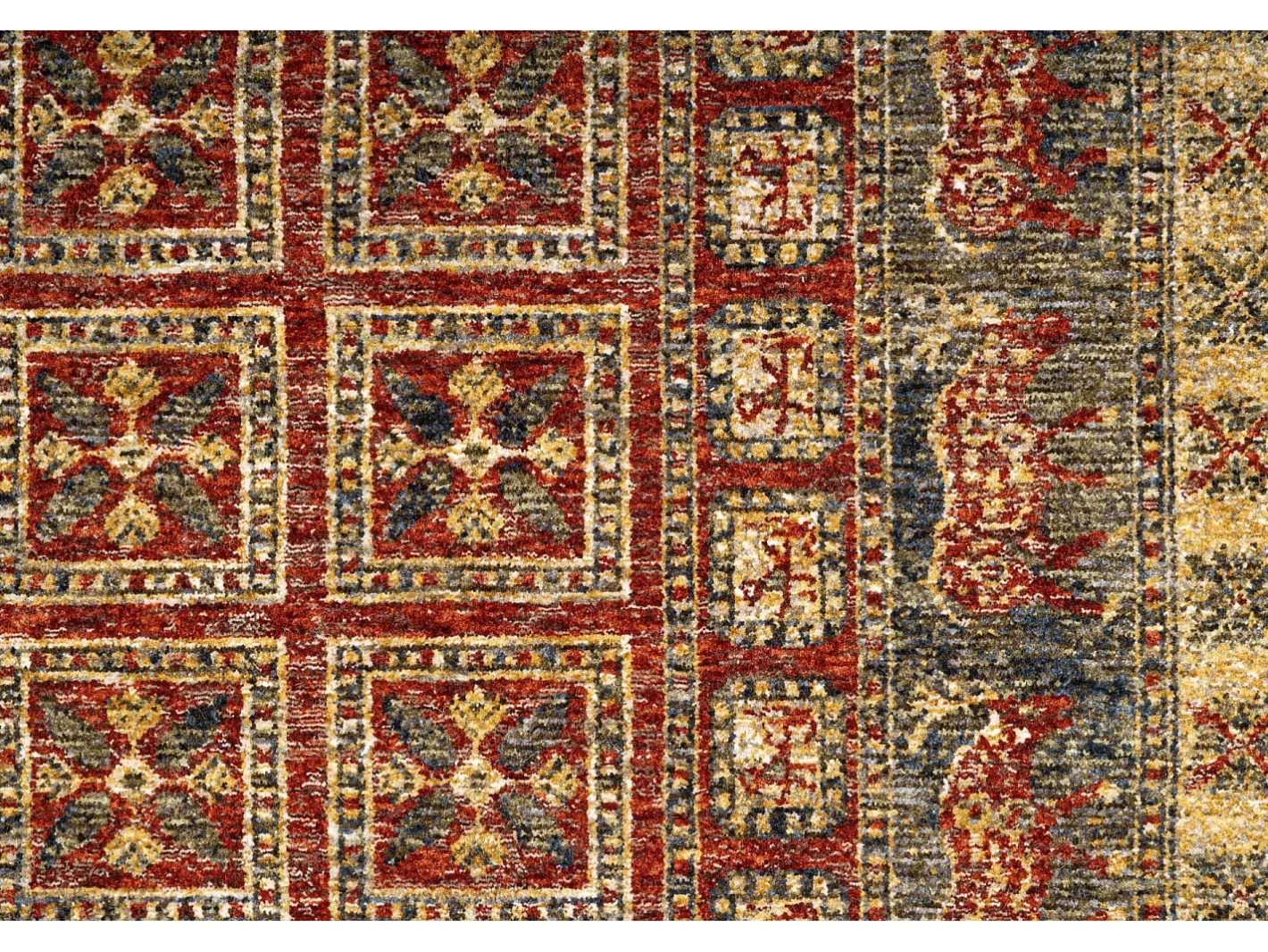 Online Alfombra con bordes de estilo oriental 240x290 cm Multi Beatrice Rojo