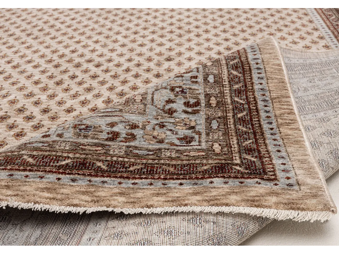 Hot Alfombra con bordes de estilo oriental 60x130 cm multi Beatrice Beige