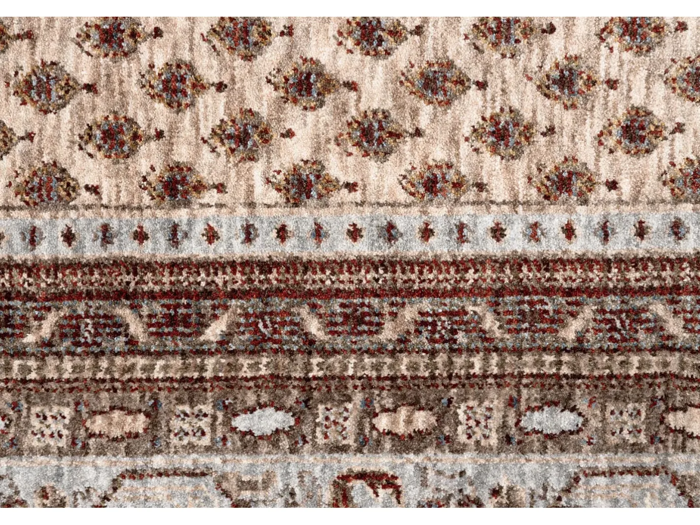 Hot Alfombra con bordes de estilo oriental 60x130 cm multi Beatrice Beige
