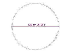 Alfombra Crema 120 x 120 cm Polipropileno Blanco Hot