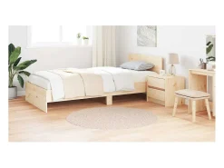 Alfombra Crema 120 x 120 cm Polipropileno Blanco Hot