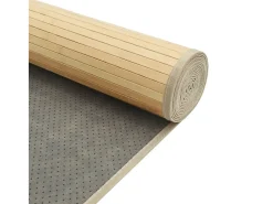 Clicnbuy Alfombra cuadrada bambú color natural claro 100x100 cm Beige Online