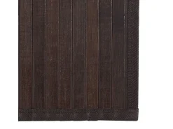 Alfombra cuadrada marrón oscuro 100x100 cm bambú Marru00f3n Best