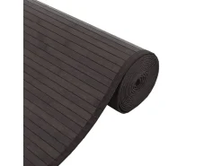 Alfombra cuadrada marrón oscuro 100x100 cm bambú Marru00f3n Best