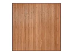Alfombra De Cocina|Alfombra Redonda-Alfombra cuadrada natural 100x100 cm bambú Marru00f3n
