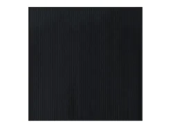 Hot Alfombra cuadrada negra 100x100 cm bambú Negro