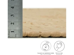 Alfombra de algodón tejida a mano y reversible 60x120 cm Naturaleza Happy Cotton Color natural claro Outlet