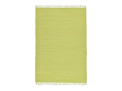 Alfombra De Salón-Alfombra de algodón tejida a mano y reversible 60x120 cm Happy Cotton Verde