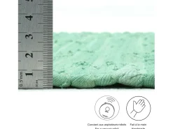 Alfombra de algodón tejida a mano y reversible 60x120 cm Menta Happy Cotton Verde almendra Clearance
