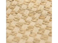 Outlet The Home Deco Factory Alfombra de arpillera con flecos 120x170 cm Marru00f3n