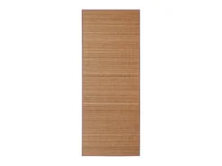Clicnbuy Alfombra De Salón-Alfombra de bambú color natural 100x160 cm Marru00f3n