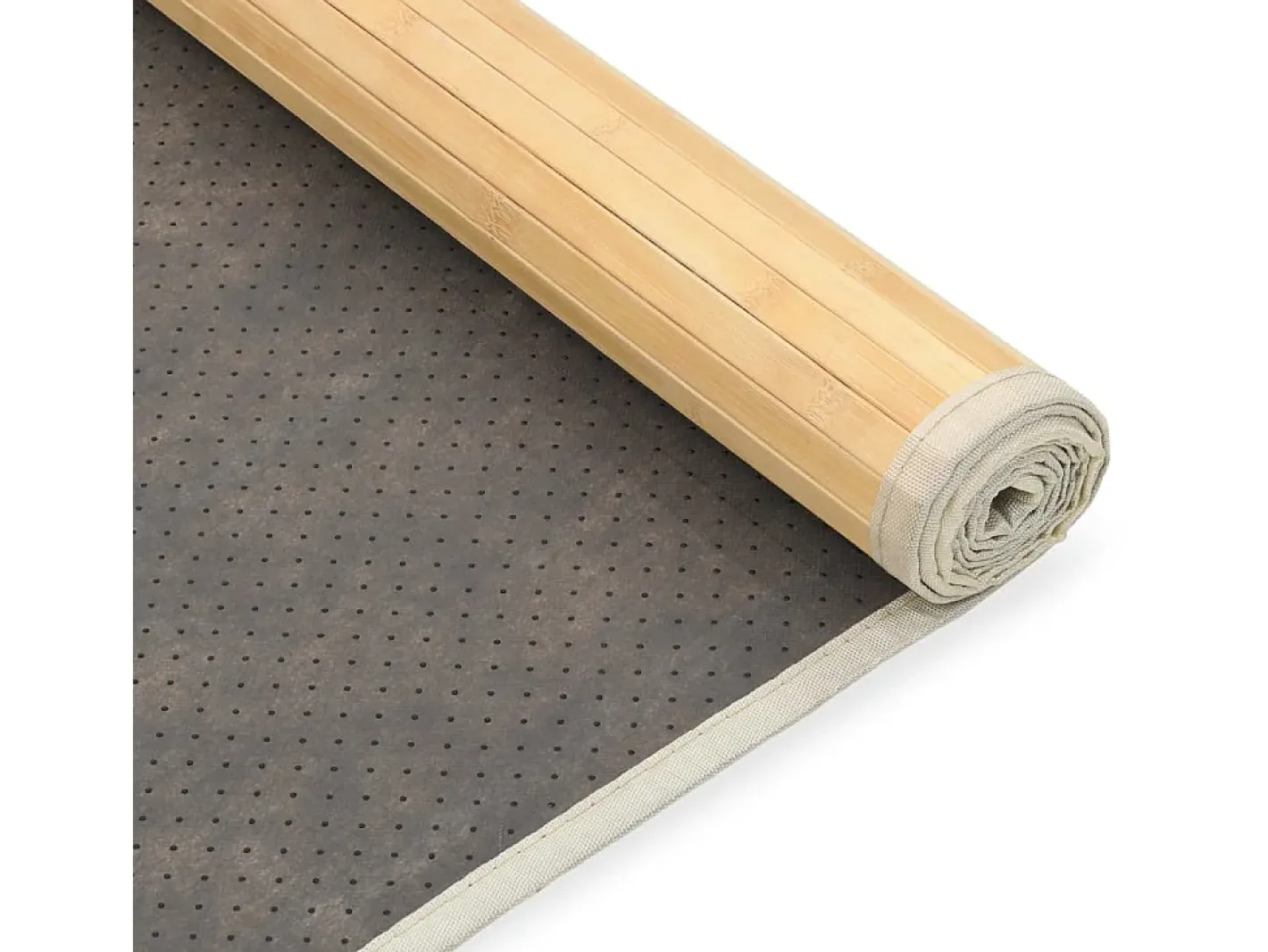 Online Alfombra de bambú color natural 80x300 cm ES34469 Marru00f3n
