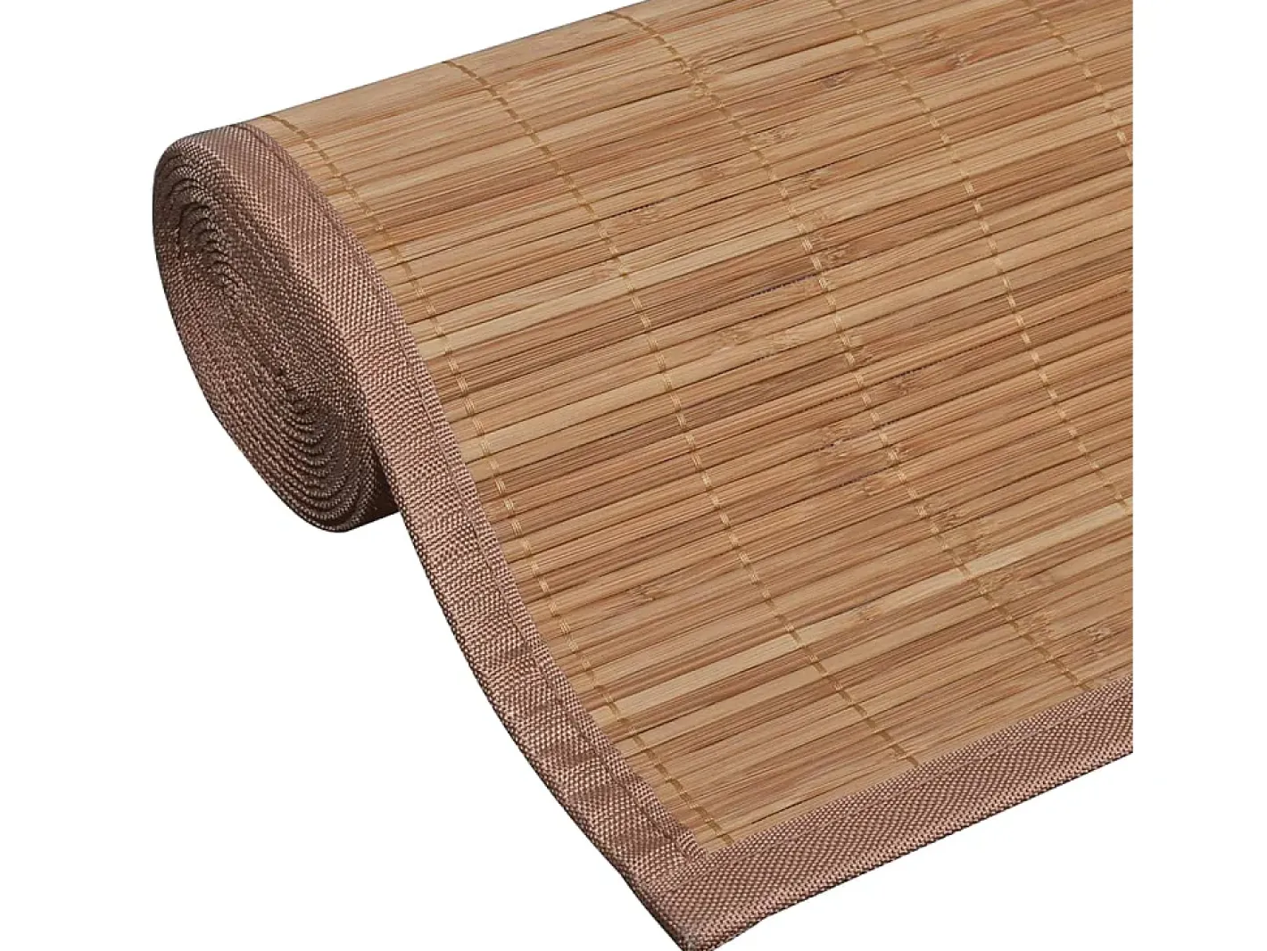 Clicnbuy Alfombra de bambú color natural 160x230 cm Marru00f3n Best