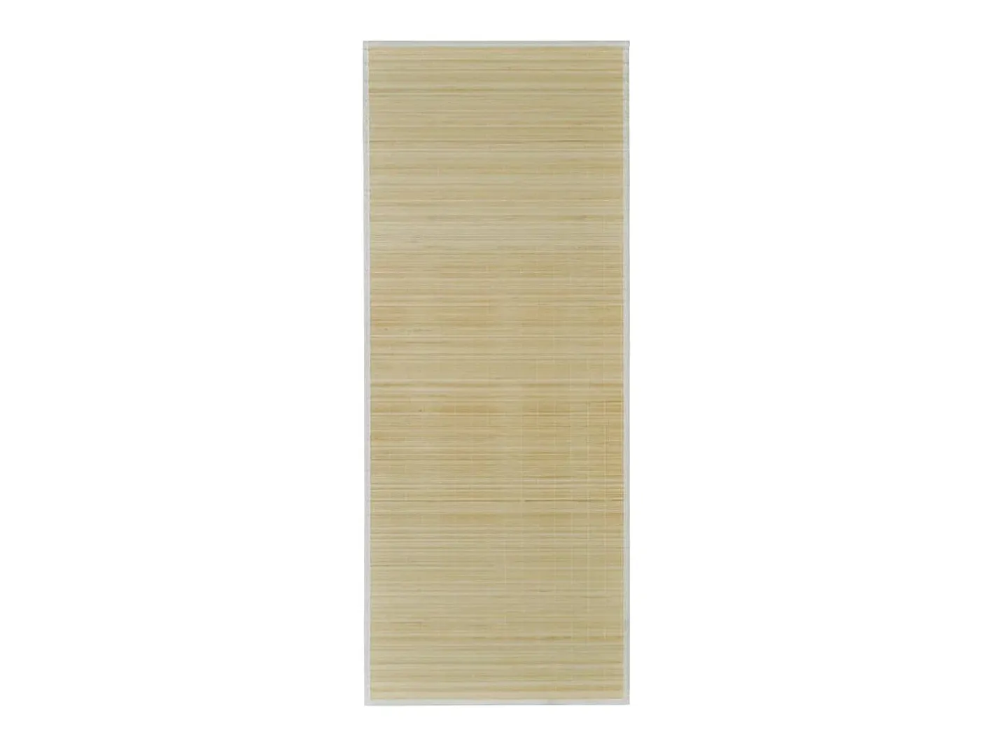 Alfombra de bambú natural con láminas rectangulares 80x300 cm Beige Sale