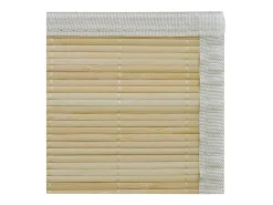 Alfombra de bambú natural con láminas rectangulares 80x300 cm Beige Sale