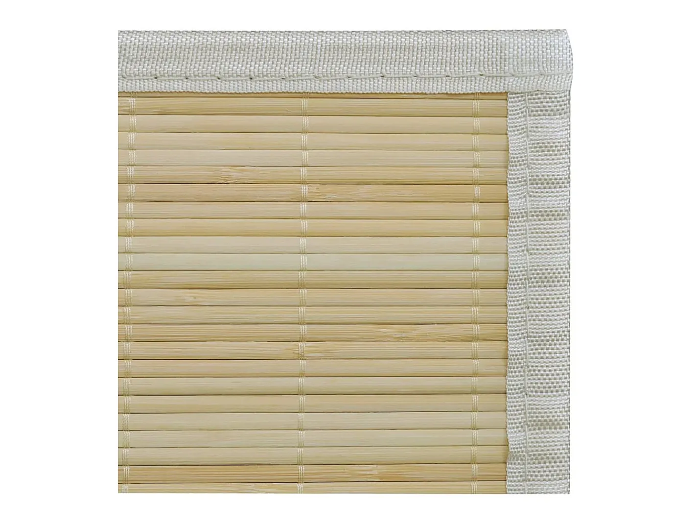 Alfombra de bambú natural con láminas rectangulares 80x300 cm Beige Sale