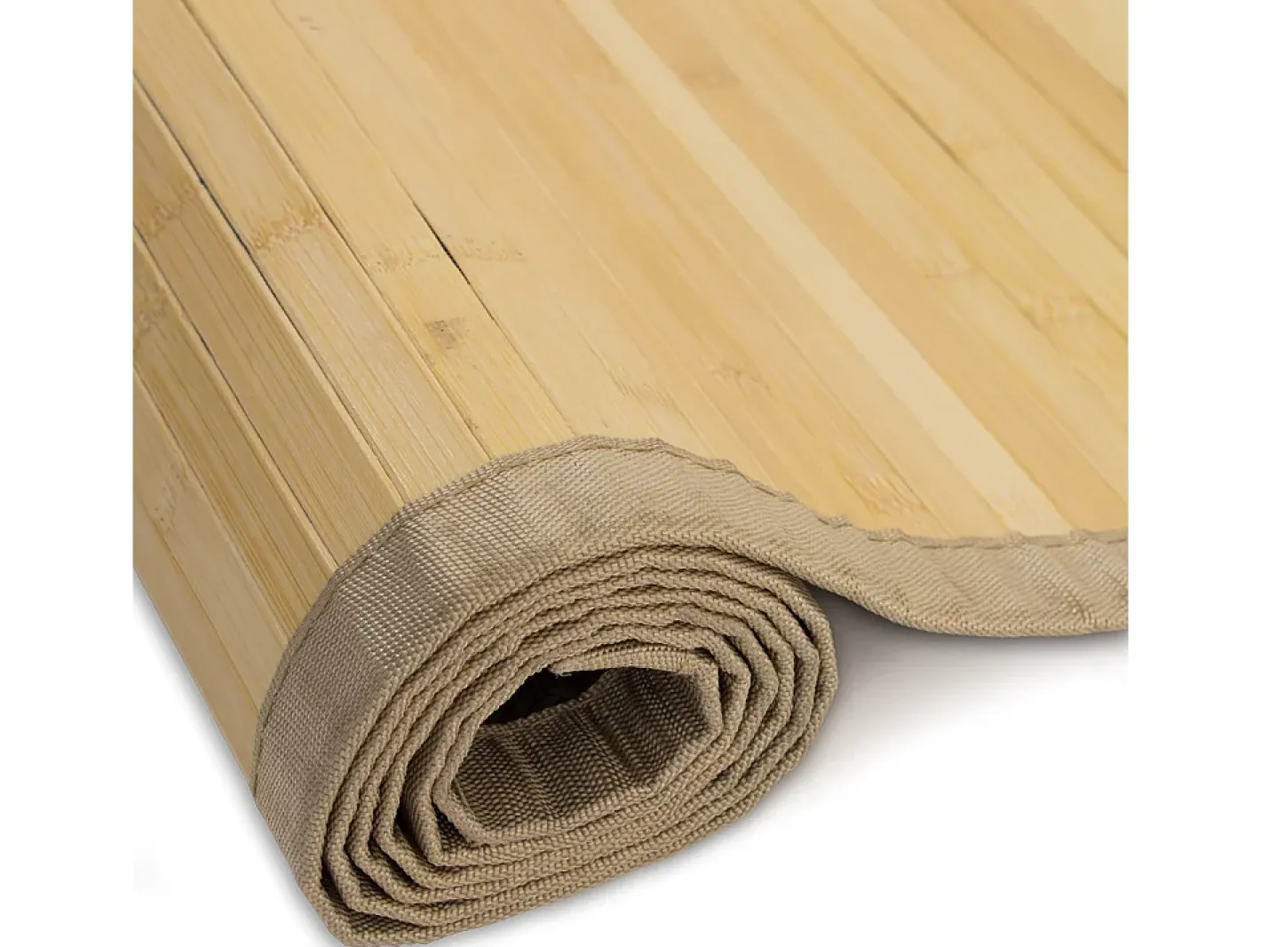 Online Alfombra de bambú 80x300 cm clara Marru00f3n