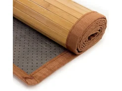 Alfombra de bambú 60x200 cm Marrón Marru00f3n Outlet