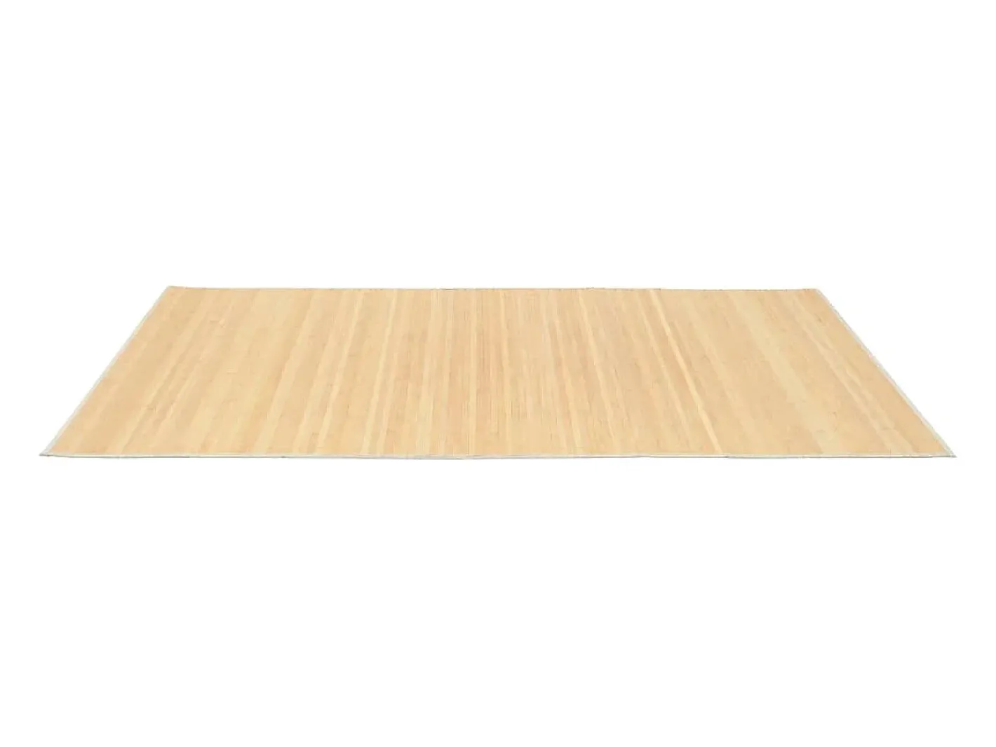 Alfombra De Cocina-Alfombra de bambú 100x160 cm Natural Marru00f3n