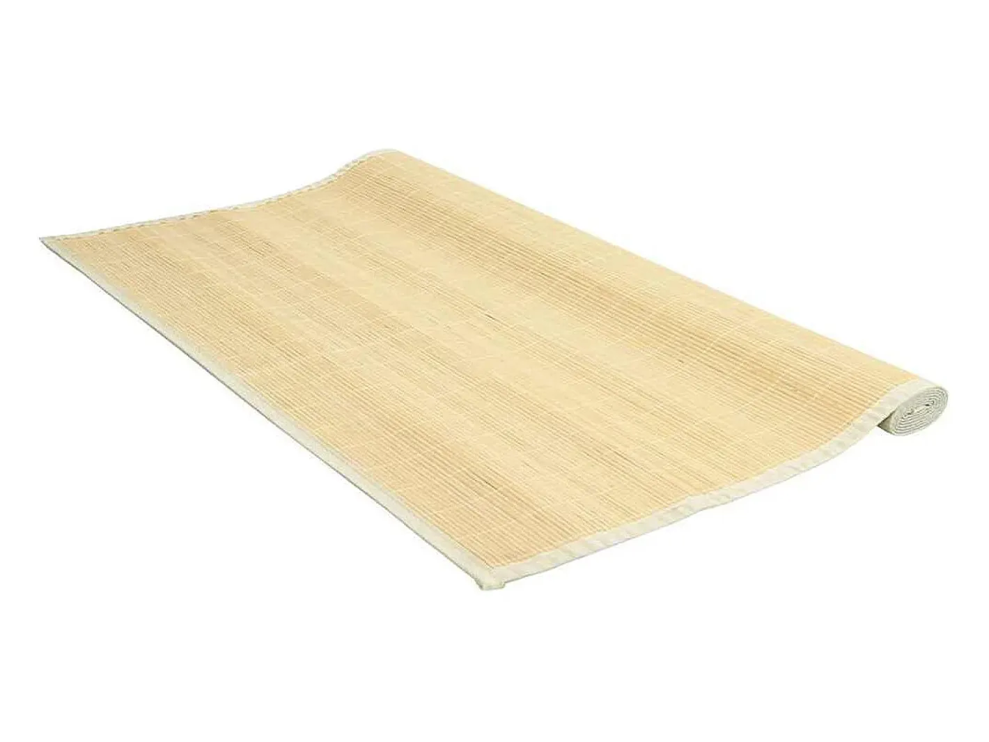 Sale Alfombra de bambú 100x160 cm Natural Marru00f3n