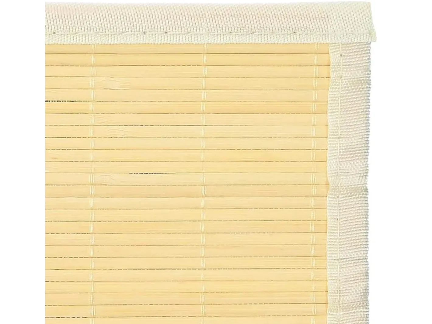 Sale Alfombra de bambú 100x160 cm Natural Marru00f3n