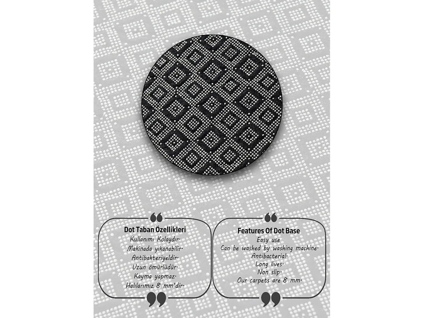 Alfombra de baño Antoryum Circle Djt 120 Multicolor Sale