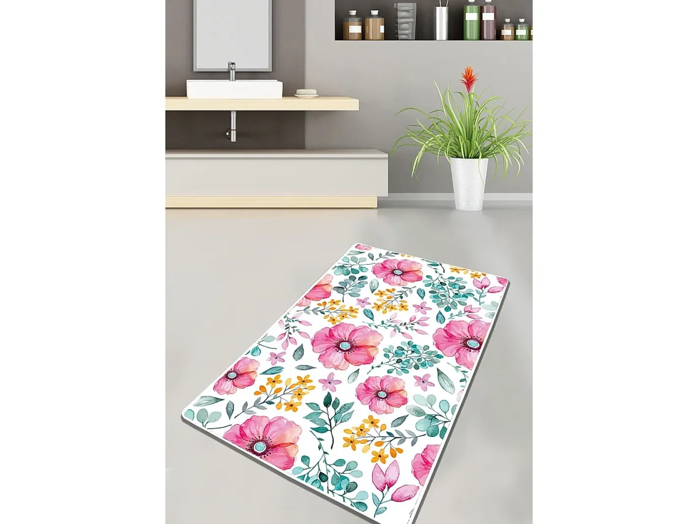 Sale Alfombra de baño Azalea (80 x 100) Multicolor