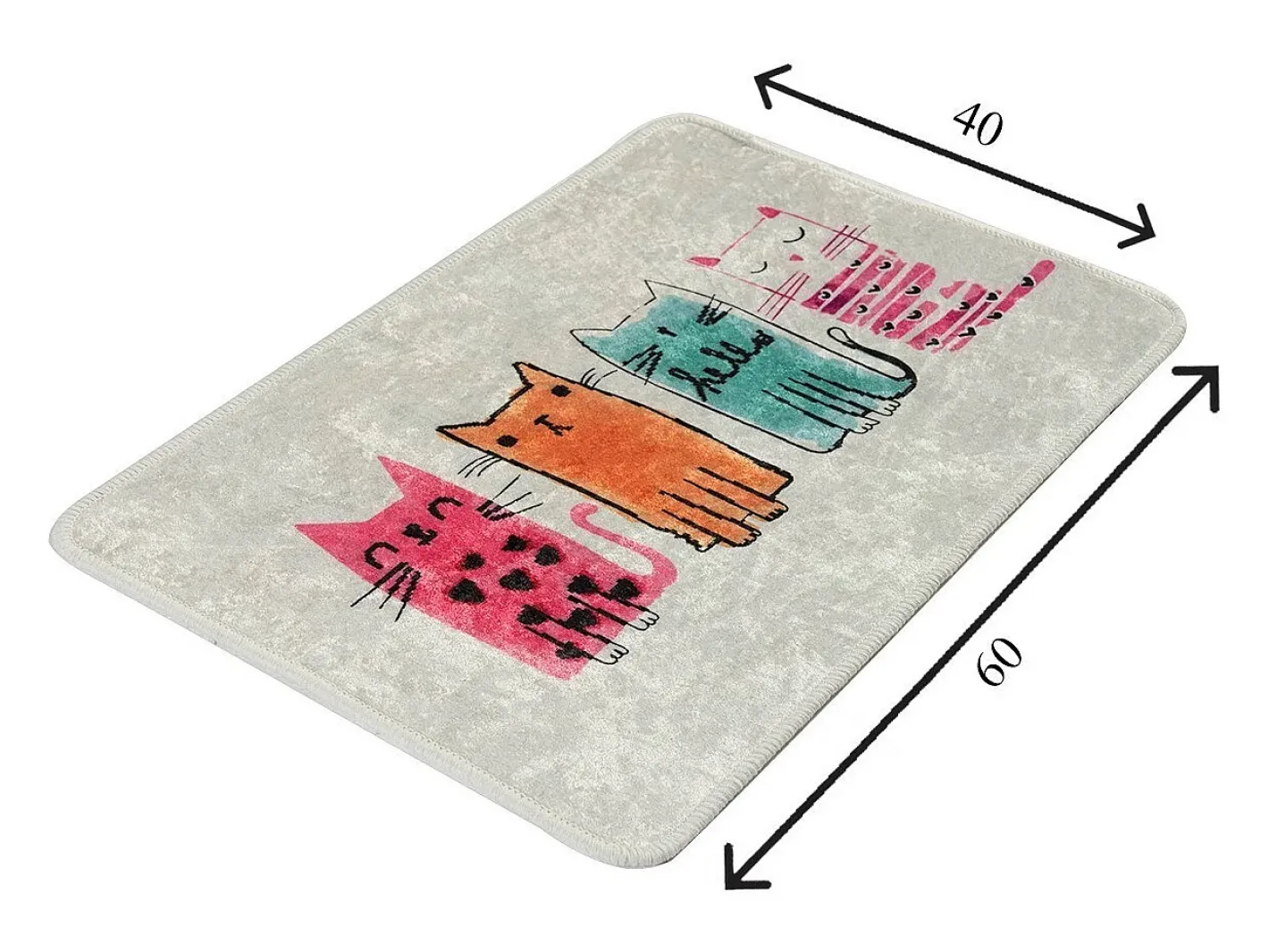Alfombra de baño Baby Cats (40 x 60) Multicolor Hot