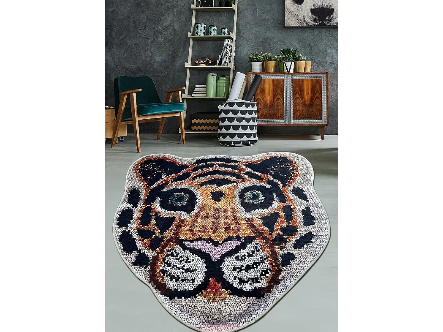 Alfombra De Baño|Ropa De Cama-Alfombra de baño Bengal Djt (120 cm) Multicolor