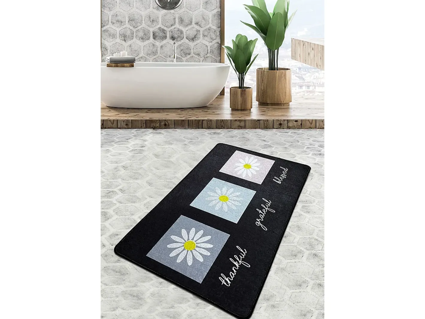 Alfombra De Baño|Ropa De Cama-Alfombra de baño Blessed Djt (70 x 120) Multicolor