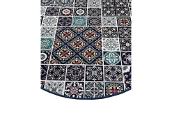 Alfombra De Baño|Ropa De Cama-Alfombra de baño Carres Bleus (100 cm) Multicolor