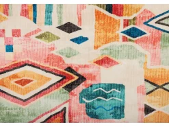Alfombra de baño estampada con pelo suave 50x60 cm Colorido Ariella Multicolor