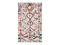 Alfombra De Baño|Ropa De Cama-Alfombra de baño estampada con pelo suave 70x120 cm Colorido Ariella Multicolor