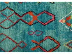 Alfombra de baño estampada con pelo suave 70x120 cm Turquesa Ariella Azul turquesa Clearance