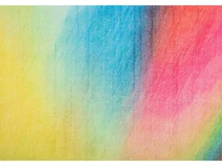 Clearance Alfombra de baño estampada con pelo suave 70x120 cm Colorido Ariella Multicolor
