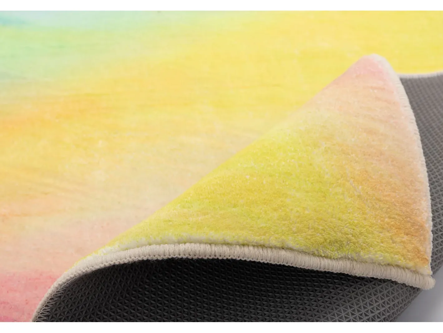 Clearance Alfombra de baño estampada con pelo suave 70x120 cm Colorido Ariella Multicolor